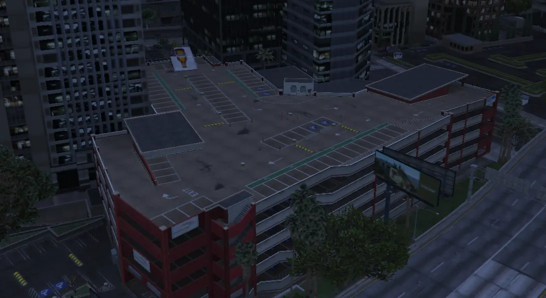 Parkdeck in der Stadt